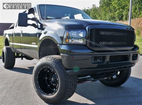 Wheel Offset 2004 Ford F 250 Super Duty Super Aggressive 3 5 Suspension Lift 6 Custom Offsets