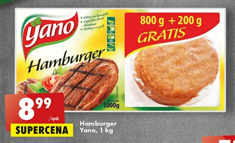 Promocja Yano Hamburger Kg W Biedronka