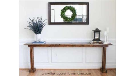 Diy Console Table Free Woodworking Plan