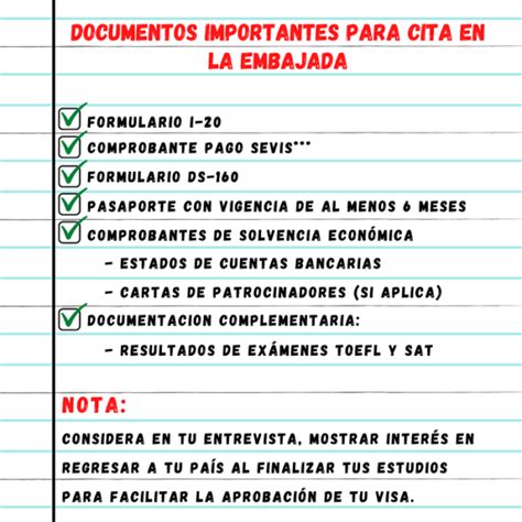 Documentos Necesarios Para Solicitar Una Visa De Estudiante