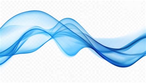 Ondas abstractas azules que fluyen sin problemas a través de un fondo