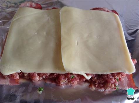 Rollo De Carne Molida Con Jam N Y Queso