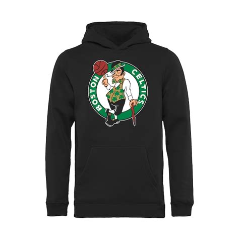 Boston Celtics Youth Black Team Essential Pullover Hoodie - NBA Store