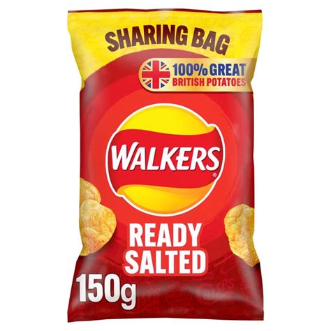 Walkers Ready Salted Sharing Bag Crisps Ocado