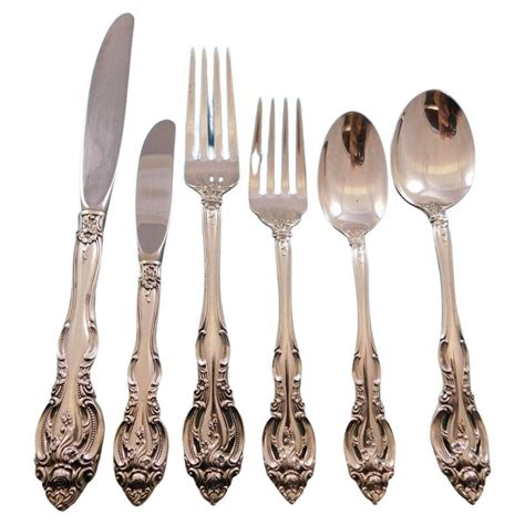 La Scala By Gorham Sterling Silver Flatware Service For 12 Set 79 Pieces For Sale At 1stdibs