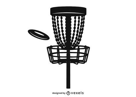 Disc golf basket silhouette design #AD , #golf, #Disc, #silhouette, # ...