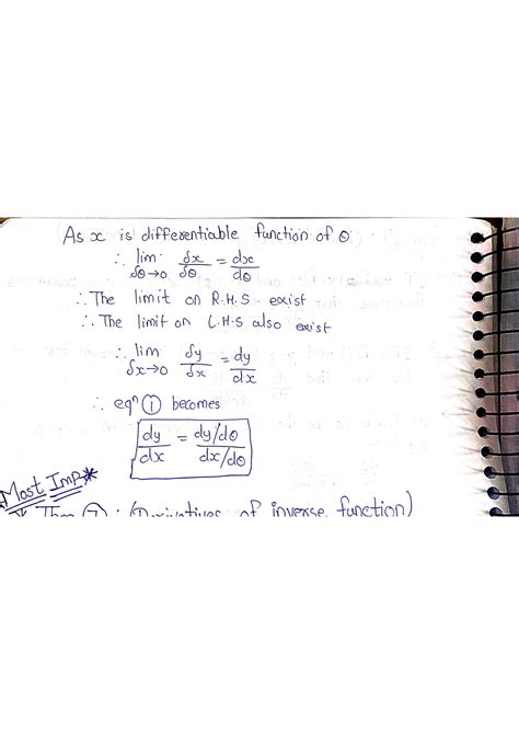 Solution Derivatives Of Parametric Functions Studypool