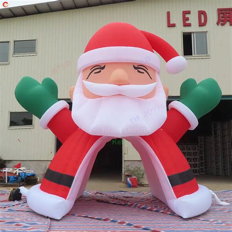 Giant Inflatable Santa Claus Tunnel Dome Tent For Mondetta Outdoor