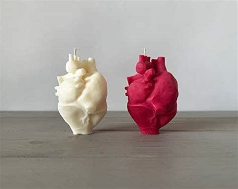 Heart Candle Anatomical Heart Shaped Candle Human Heart Organ Love Candle