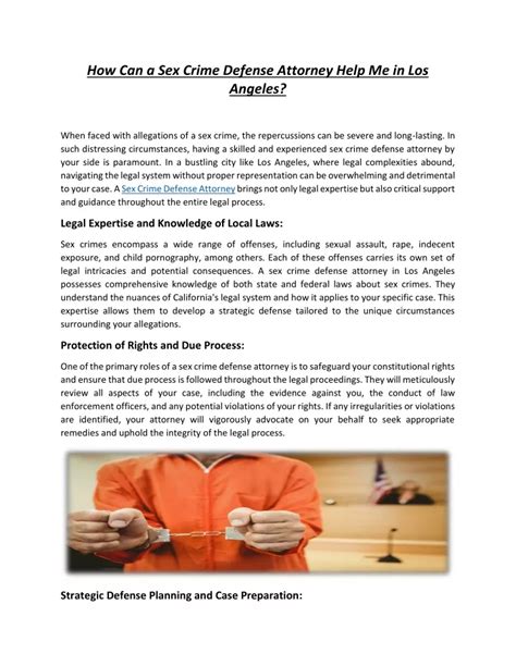 Ppt How Can A Sex Crime Defense Attorney Help Me In Los Angeles