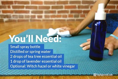 How To Make Your Own Diy Yoga Mat Cleaner Spray Diy Yoga Mat Cleaner