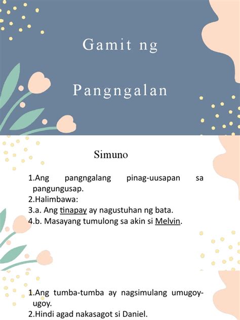 Gamit NG Pangngalan | PDF