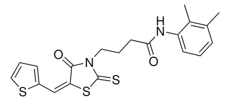 N 2 3 DIMETHYLPHENYL 4 5E 4 OXO 5 2 THIENYLMETHYLENE 2 THIOXO 1