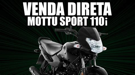 VENDA DIRETA Da Mottu Sport 110i YouTube