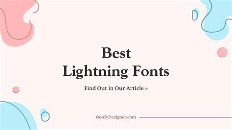 24 Lightning Fonts That Will Charge Up Your Digital Artwork