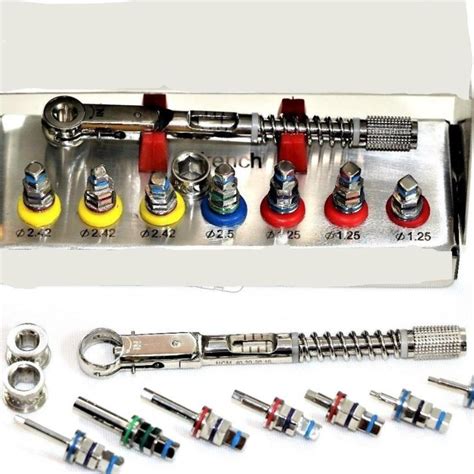 Dental Implant Differential Torque Wrench Ratchet Full Set Drivers