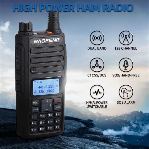 Ham Radio Baofeng BF H6 10W Radio Bidireccional De Alta Potencia De