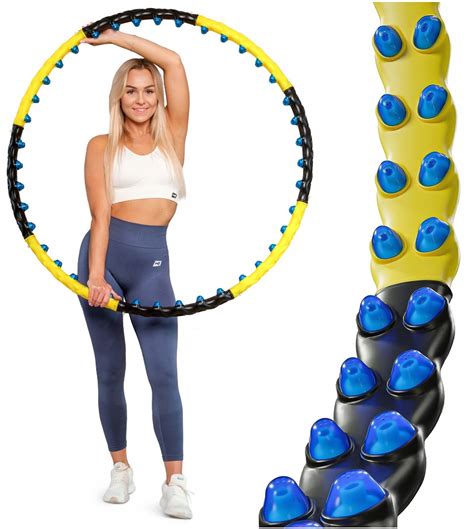 HULA HOP ODCHUDZAJĄCE DO ĆWICZEŃ Z OBCIĄŻENIEM I WYPUSTKAMI FIT FITNESS