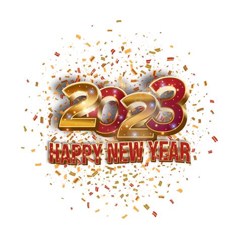 3d Happy New Year 2023 Golden Text Design 2023 2023 Poster New Year