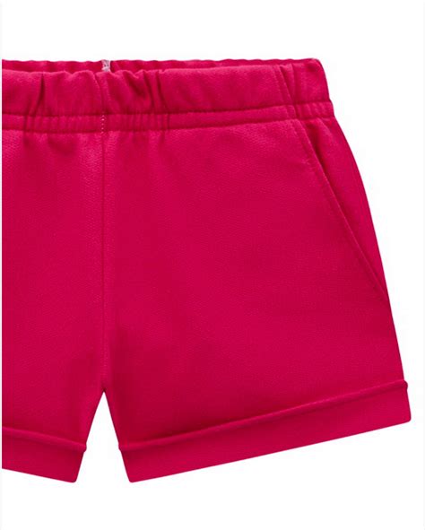 Riachuelo Shorts Infantil Menina De Moletinho Cor Lisa Brandili