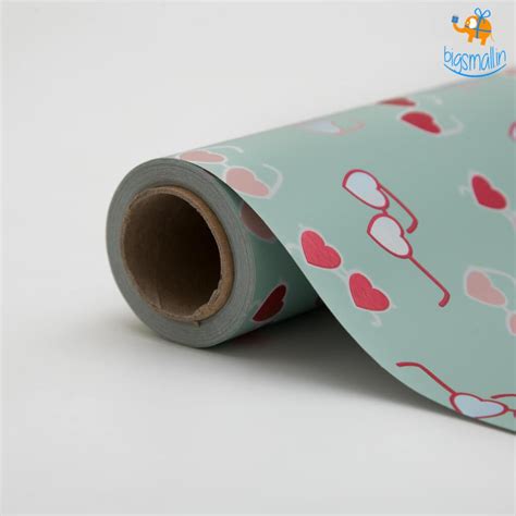 Hearty Sunglasses T Wrapping Paper Roll