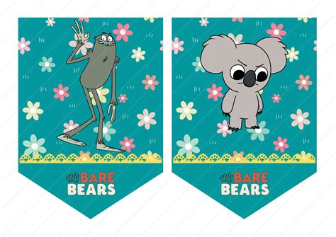 We Bare Bears Banner Flag Digital Download We Bare Bears Etsy