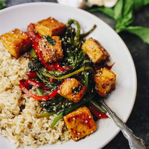 Thai Basil Tofu Recipe Vegetarian Friendly The Healthy Maven