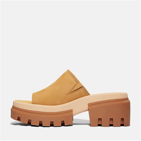 Everleigh Slide Sandal For Women In Yellow Timberland