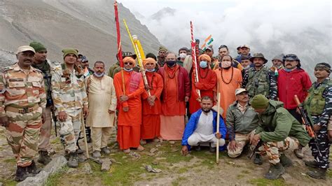 Amarnath Yatra 2022 श्री अमरनाथ की पवित्र छड़ी मुबारक शेषनाग से