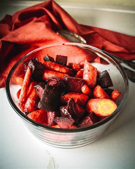 Roasted Beets And Carrots With Agave Oil Free Simplefitvegan