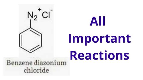 Reactions Of Benzene Diazonium Chloride Organic Chemistry Neet