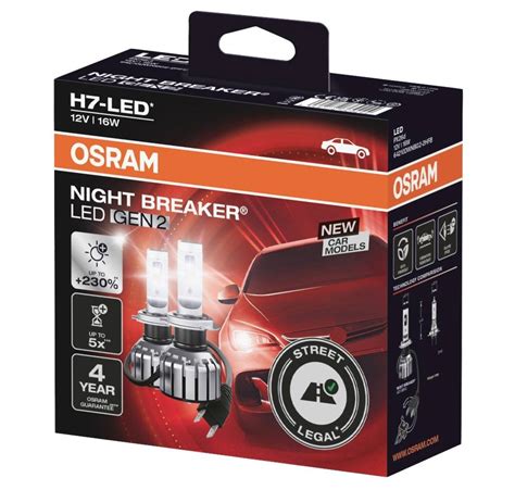 OSRAM NIGHT BREAKER Gen 2 H7 LED Set VW Golf 6 Mit E8 4816