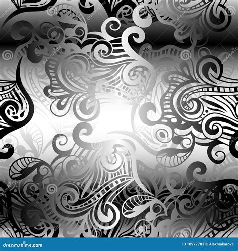 Seamless Monochrome Background Stock Vector Illustration Of