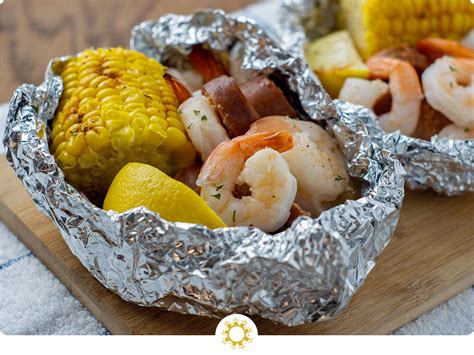 Shrimp Boil Foil Wrap Son Shine Kitchen