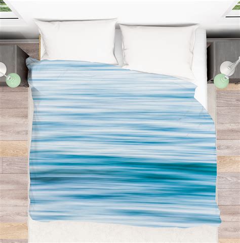 Coastal Abstract Light Blue Ocean Duvet Cover Coastal Bedding