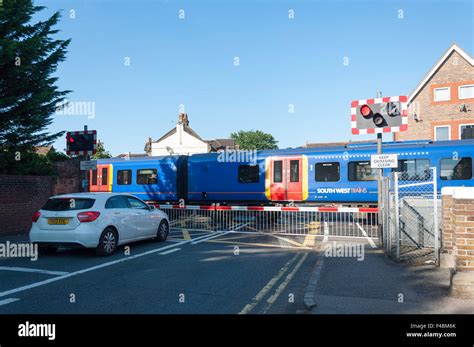 Railway Crossing Barriers Working At Datchet Railway Station High