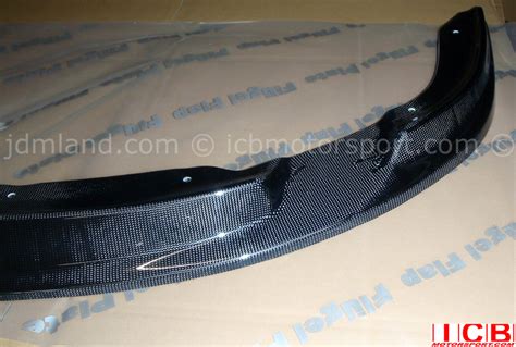 Jdm First Molding Carbon Fiber Flugel Plate Lip Spoiler Ek9 Civic 99 00