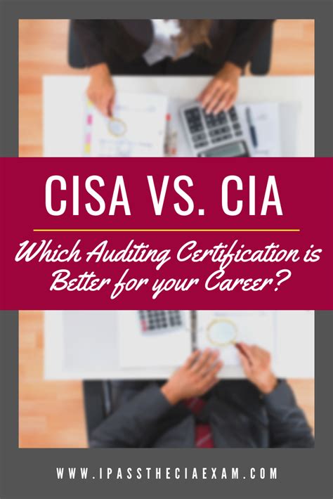 Cisa Vs Cia Which Auditing Certification Is Better For Your Career