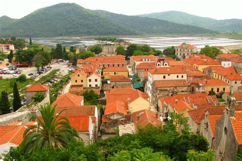 Ston, jižní Dalmácie v Chorvatsku