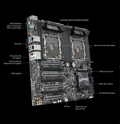 Asus Ws C E Sage Eeb Server Motherboard Newegg