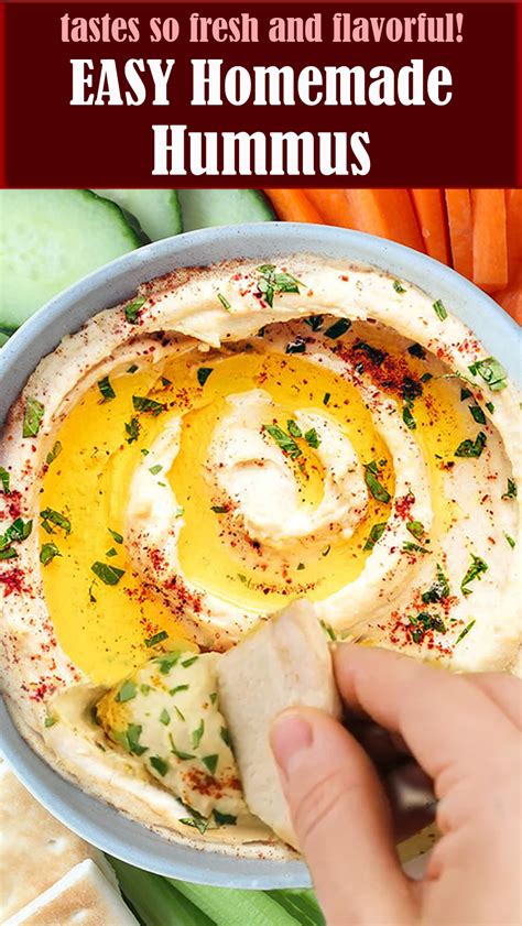 Easy Homemade Hummus Recipe Reserveamana