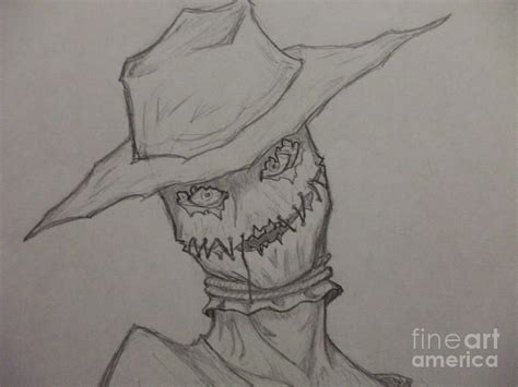 Scary Scarecrow Drawing Easy