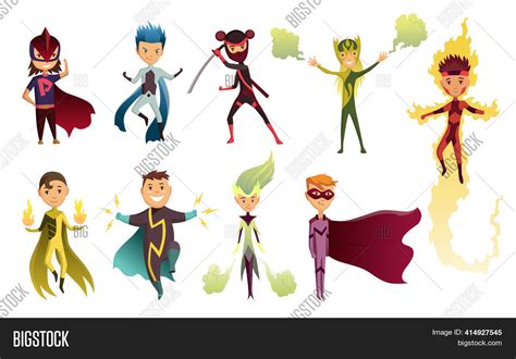 Cartoon Superhero Kids Image & Photo (Free Trial) | Bigstock