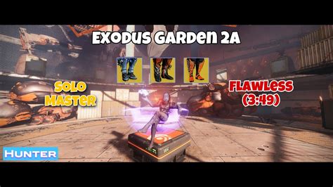 Exodus Garden A Master Lost Sector Solo Flawless Hunter