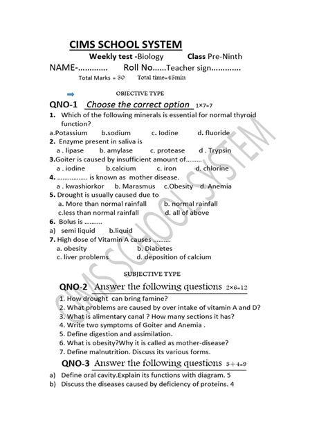 biology notes | PDF