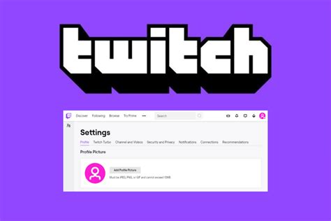 C Mo Cambiar La Foto De Perfil De Twitch