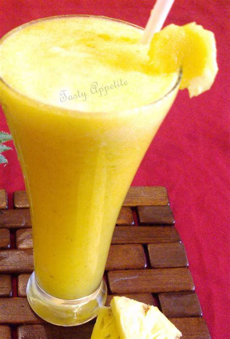 Pineapple Smoothie | Juice | Tasty Appetite