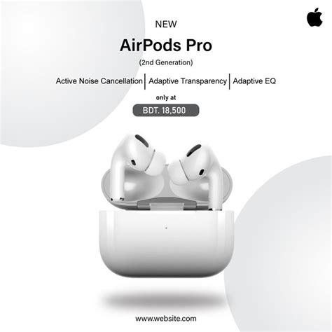 Apple Airpods Pro Poster Social Media Design Graphics Social Media