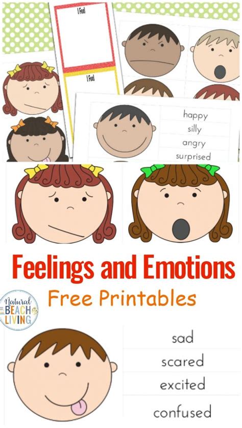 Visual Cards For Managing Feelings And Emotions Free Printables