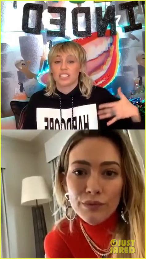 Miley Cyrus Tells Hilary Duff Shes The Reason She Wanted Hannah